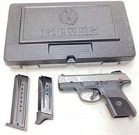 RUGER SR9c 9mm PISTOL w 2 MAGAZINES & HARDCASE