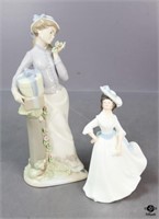 Royal Doulton & Nadal Porcelain Figurines / 2 pc
