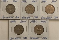 Lot of (5) 1999-S Clad Quarters