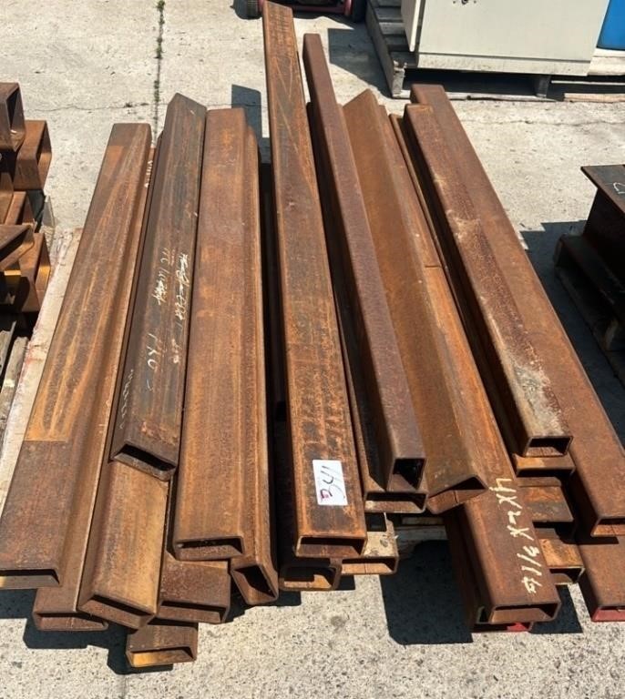 Pallet w/Heavy Duty Steel Tubing. Most of it 60"