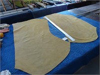 (2) Tanned Suede Hide - Gold