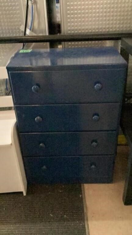4 drawer Blue Dresser
1 ft. 11 1/2 in. L, 1 ft.
