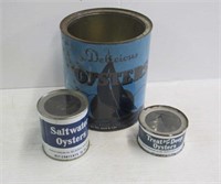 3 Oyster Tins