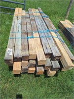 (2) Pallets (57) 4x4x7-1/2 Treated Posts (Each)