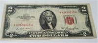 Very Old 1928 D Series $2 RED SEAL Treasury Note