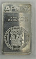 APEX10 TROY OZ 999 FINE SILVER