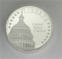 U.S CAPITOL ONE TROY OUNCE SILVER