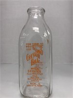 "Crescent Hill" One Quart Milk Bottle