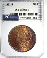 1891-S Morgan MS65+ LISTS $2850