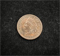 1888 Indian Head Cent Full Liberty & 4 Diamonds