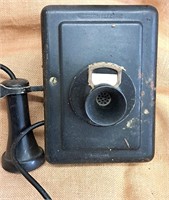 ANTIQUE WESTERN ELECTRIC WALL MOUNT TELEPHONE 9"