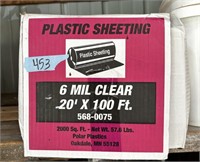 Plastic sheeting roll