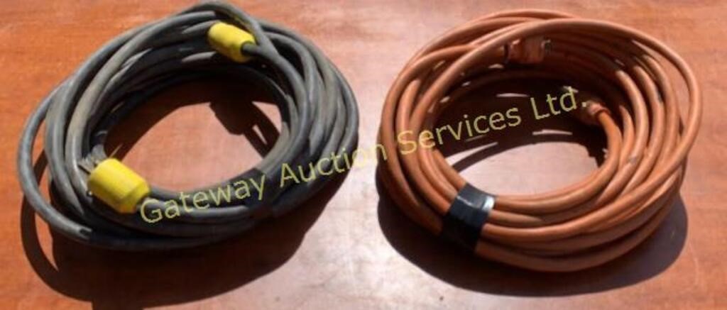 (2) heavy duty extension cords approximately 50ft