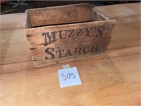 Muzzy's Starch Wooden Crate