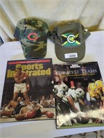 Cubs & Bengals Caps and Sports Illustrated Books