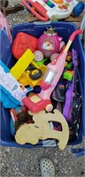 Tote of children's toys