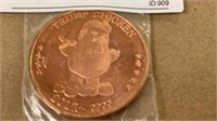 Trump chicken copper coin