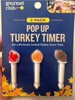 3pk Gourmet Club POP UP Turkey Timers