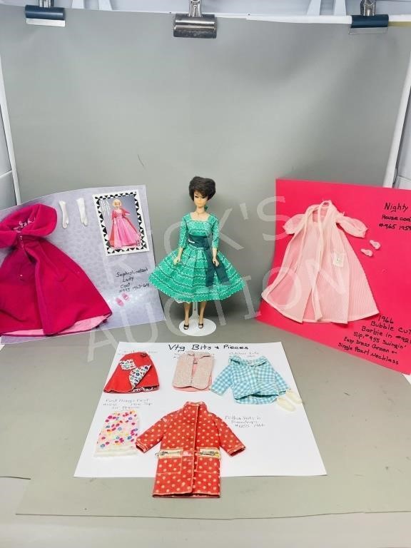 1966 Bubble Cut Barbie & extra outfits