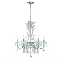 Canterbury Park 6-Light Chrome Crystal Chandelier