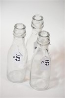 (3) 7 1/2" Clear Bottle with 2 holes in the top