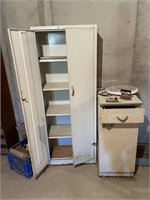 2 METAL CABINETS