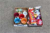 2 Boxes of Peanuts Cups and Misc. Toys