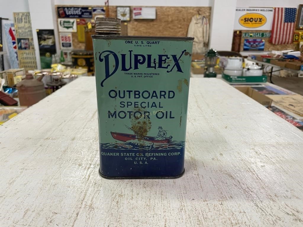 Duplex Outboard Motor Oil Can Empty