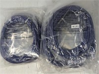 Lot of ENET Cat6 Purple 10FT Patch Cables