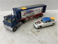 Corgi Toys - Vintage Semi Truck & Car