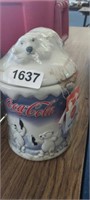 COCA COLA POLAR BEAR COOKIE JAR