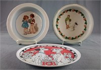 Vintage Porcelain Child's Plates