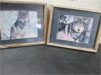 Rustic Framed Wolf(e) Prints