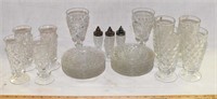 LOT - VINTAGE " BUBBLE " GLASSWARE