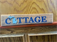 Michigan Mitten Cottage Reclaimed Wood Sign