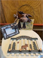 Moose Lot, Picture Frame, Key Holder, Woodsy