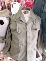 Dutch O D Green Militry Coat