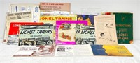 Postwar Lionel O Gauge catalogs and instructions m