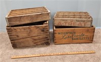 Variety Wood Crates - Mountain Lake Country,