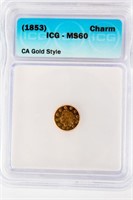 Coin California Gold Token Certified ICG MS60