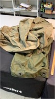 Army tarp or cover with bag