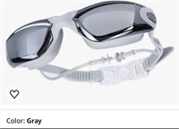 SR1317  Adjustable Swim Goggles Anti Fog GRAY