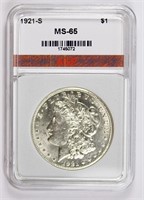 1921-S MORGAN SILVER DOLLAR