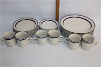 Set of Orbit Stoneware Dinnerware Dishes