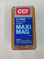 50 count CCI 22 WMR hollow point maxi mag