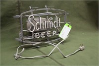 Vintage Schmidt Beer Sign