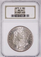 1879-s Morgan Silver Dollar (NGC MS64)
