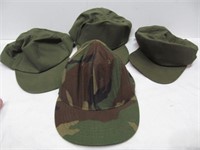 4 Military caps