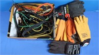 Work Gloves, Bungee Cords