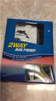 2 way air pump on car or dry battery